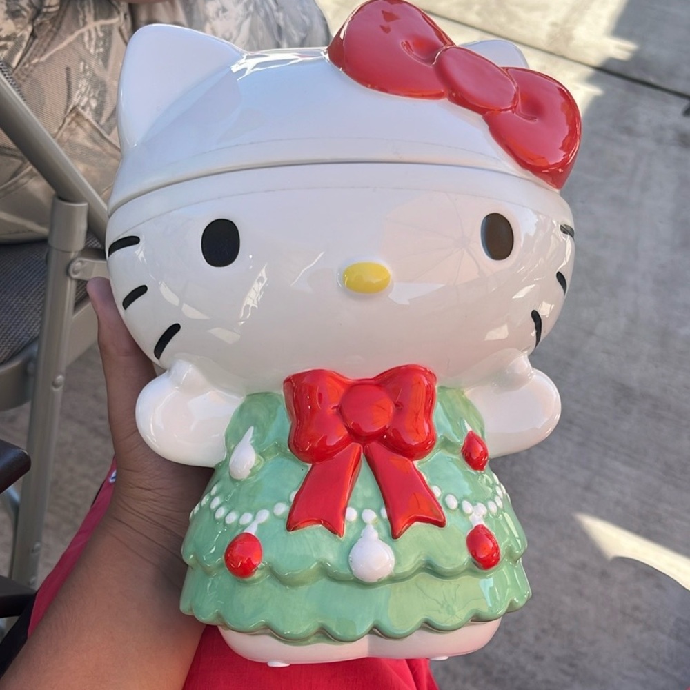 Hello Kitty Festive Cookie Jar (DM For Address)
